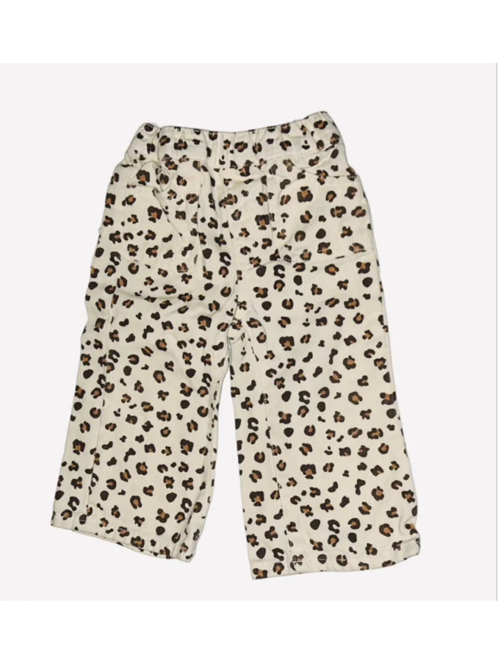 Girls 7 For All Mankind Leopard Print Matching Set, Size 12m, Beige and Brown